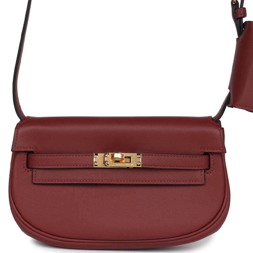 Hermes Kelly Moove Rouge H Swift Gold Hardware