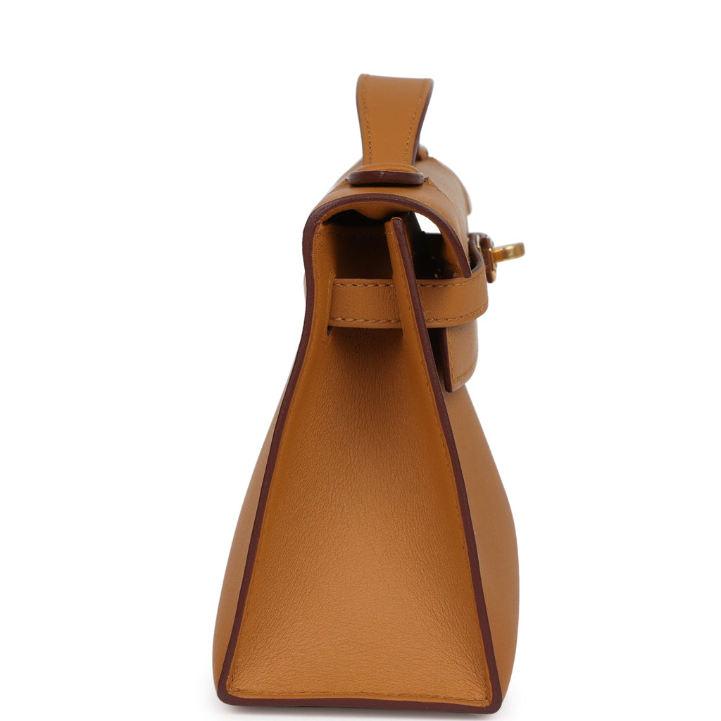 Hermes Kelly Pochette Sesame Swift Gold Hardware