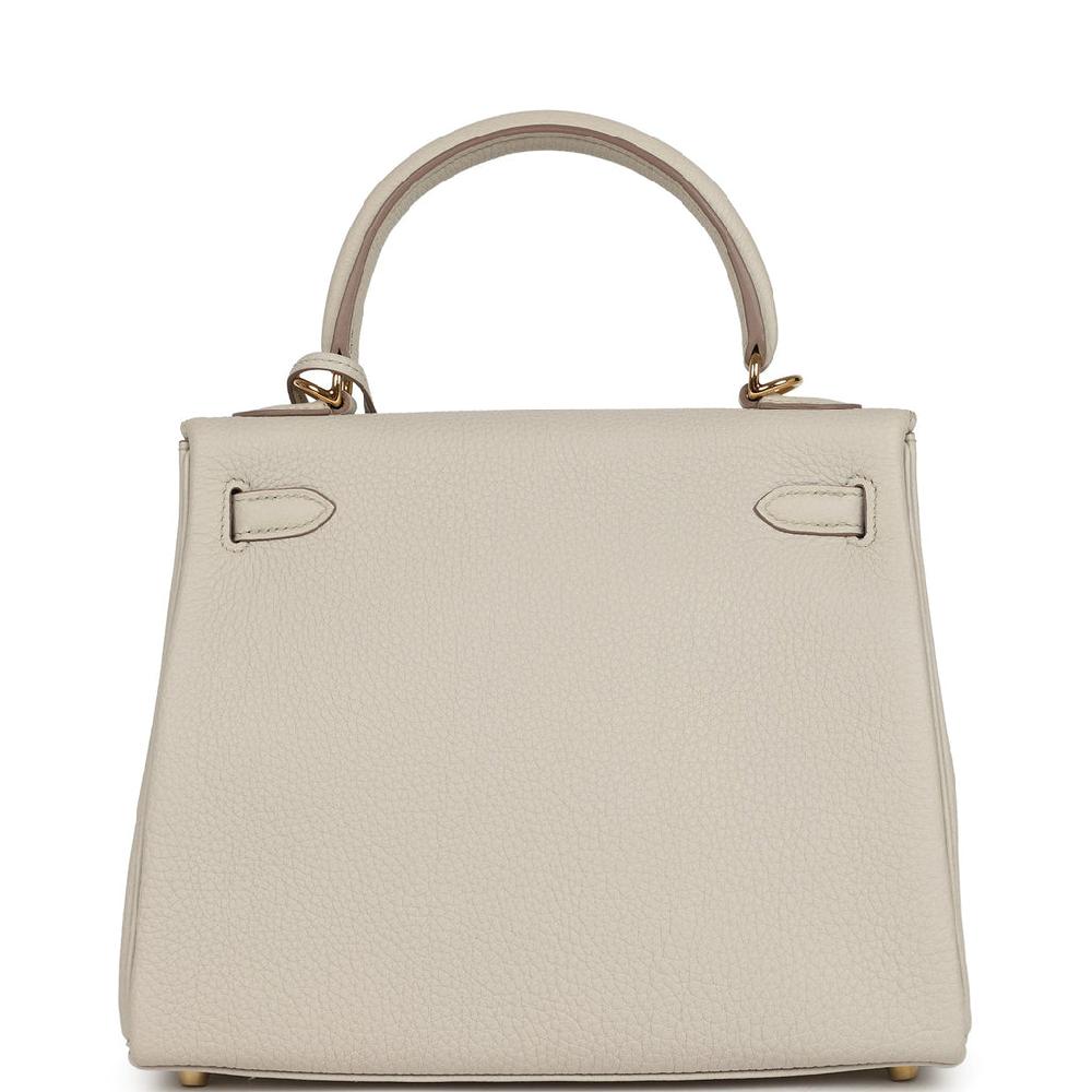 Hermes Kelly Retourne 25 Beton Togo Gold Hardware