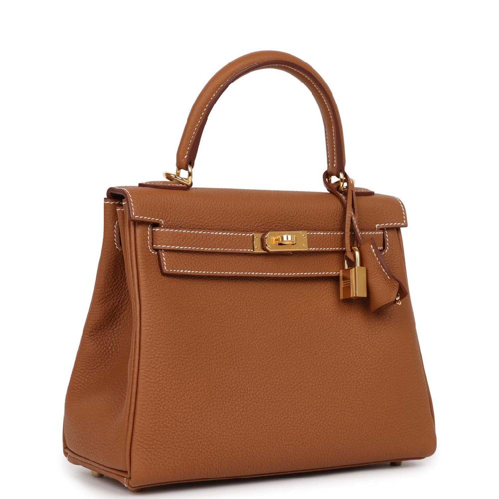 Hermes Kelly Retourne 25 Gold Togo Gold Hardware
