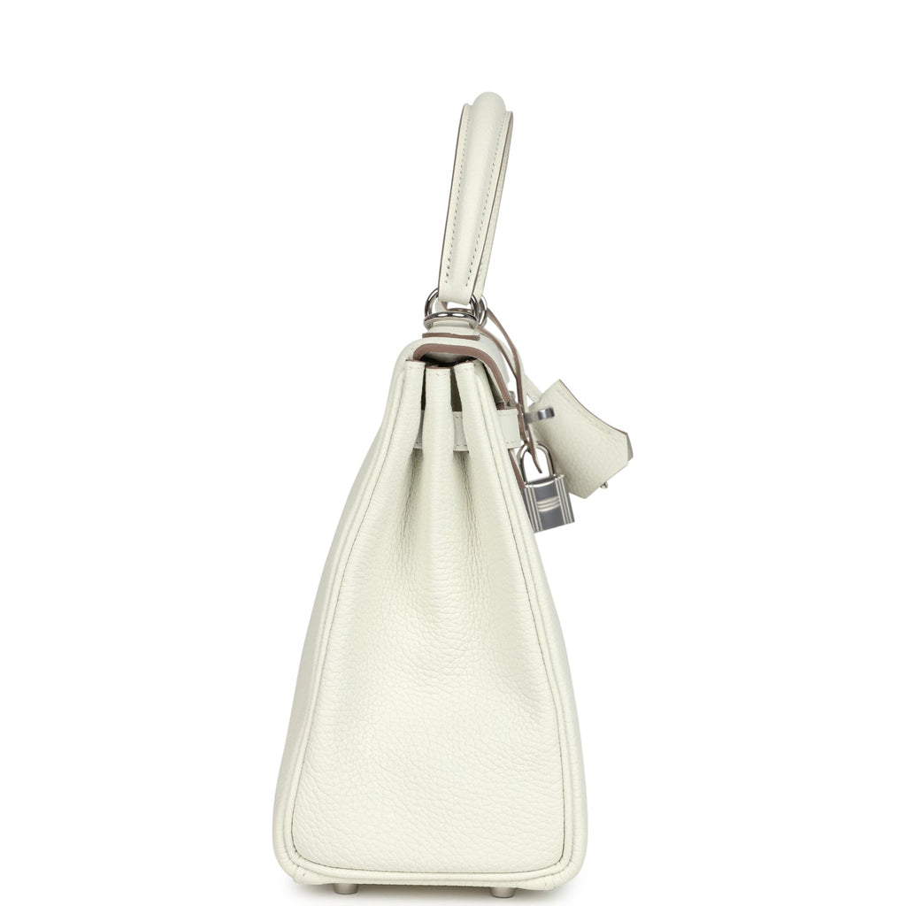 Hermes Kelly Retourne 25 Mushroom Togo Palladium Hardware