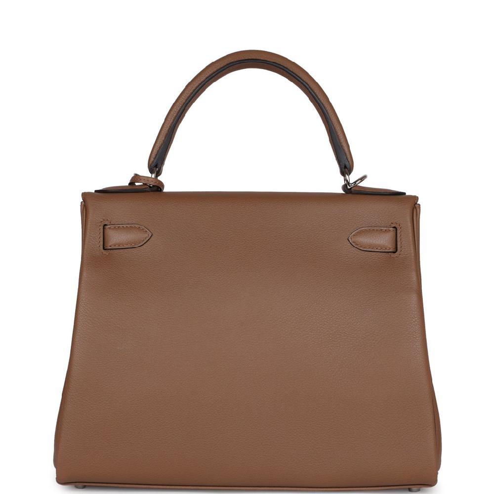 Hermes Kelly Retourne 28 Alezan Evercolor Palladium Hardware