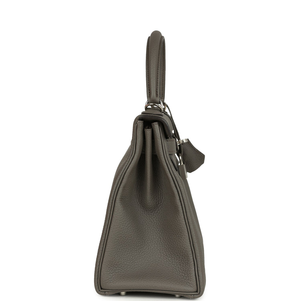 Hermes Kelly Retourne 28 Etain Togo Palladium Hardware