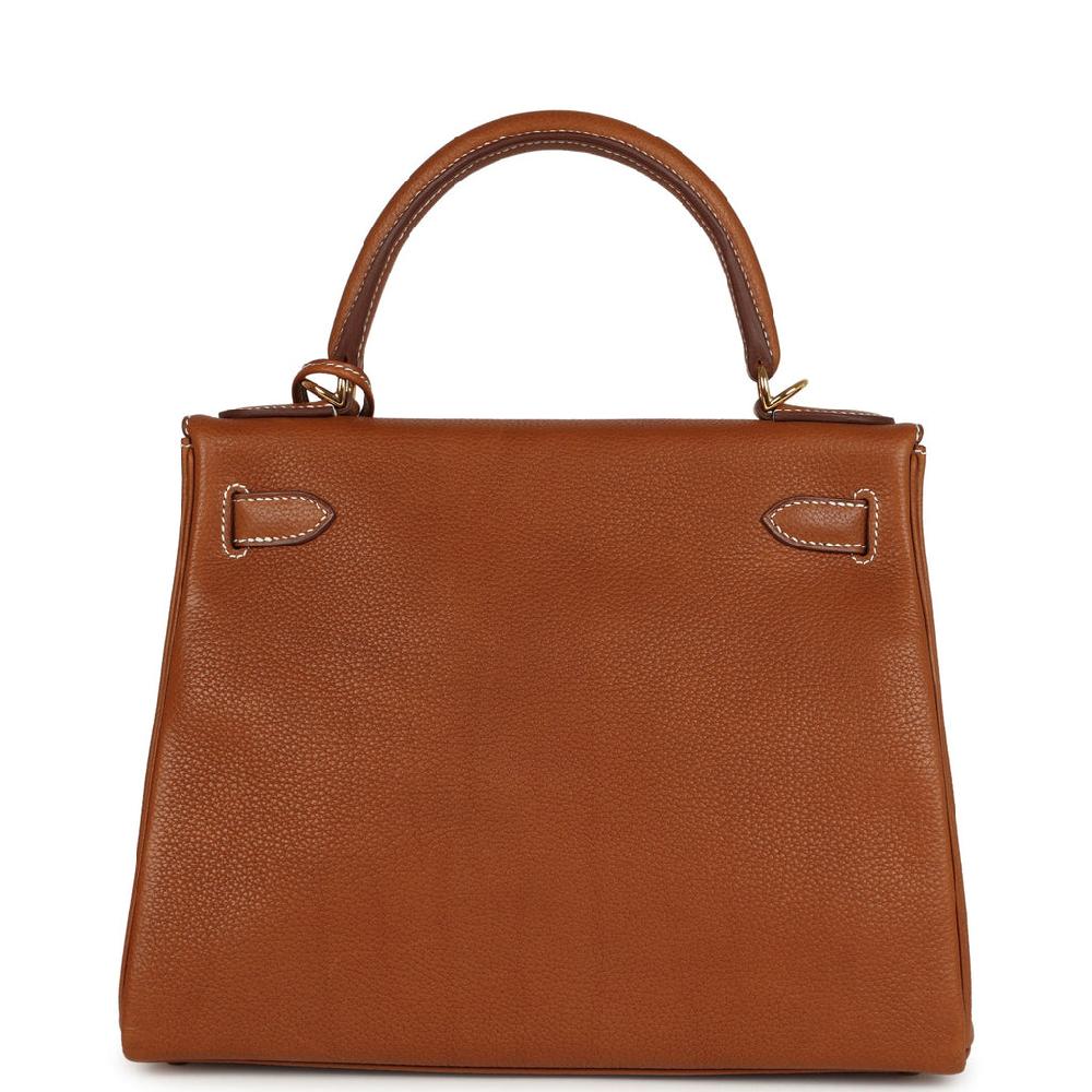 Hermes Kelly Retourne 28 Fauve Barenia Faubourg Gold Hardware