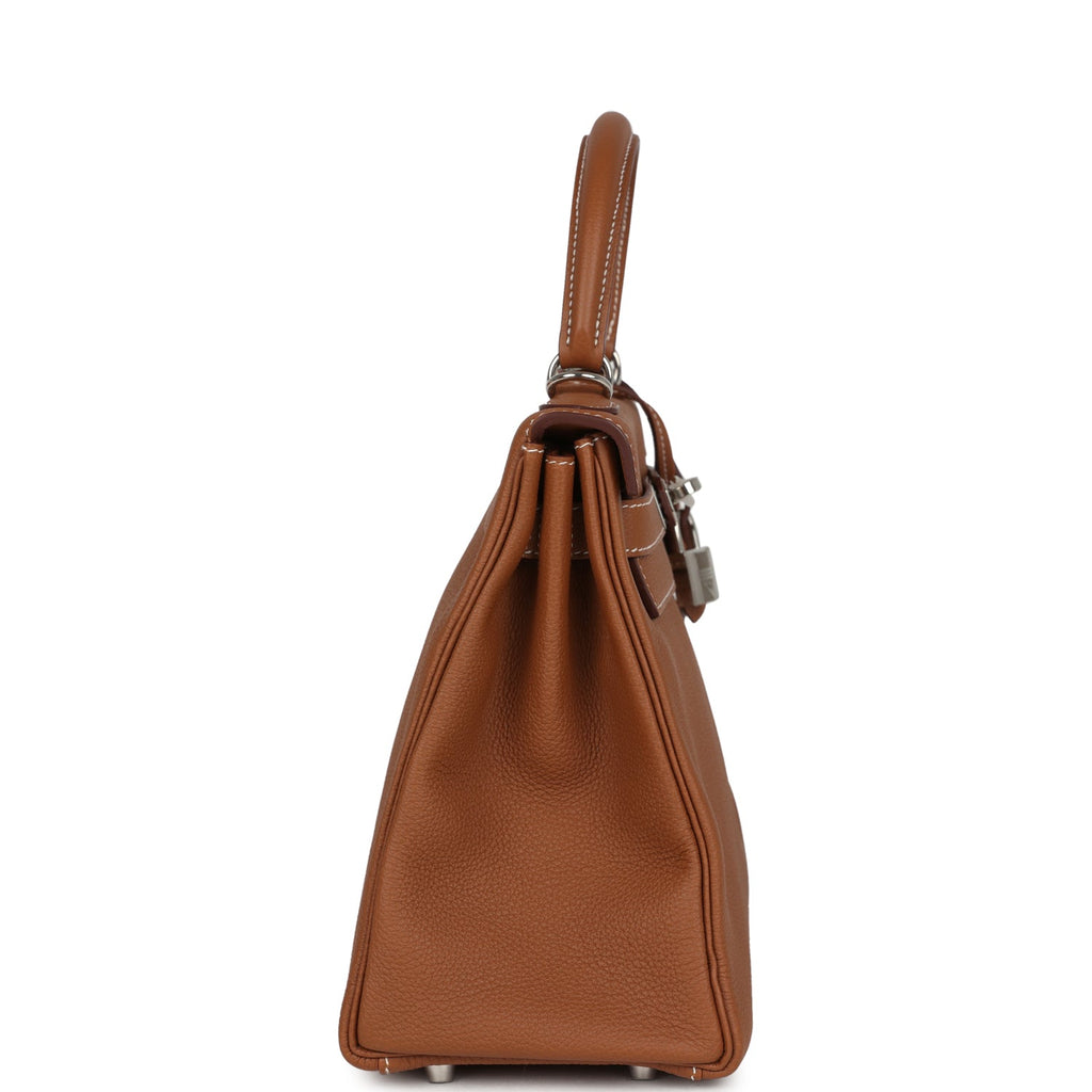 Hermes Kelly Retourne 28 Gold Togo Palladium Hardware
