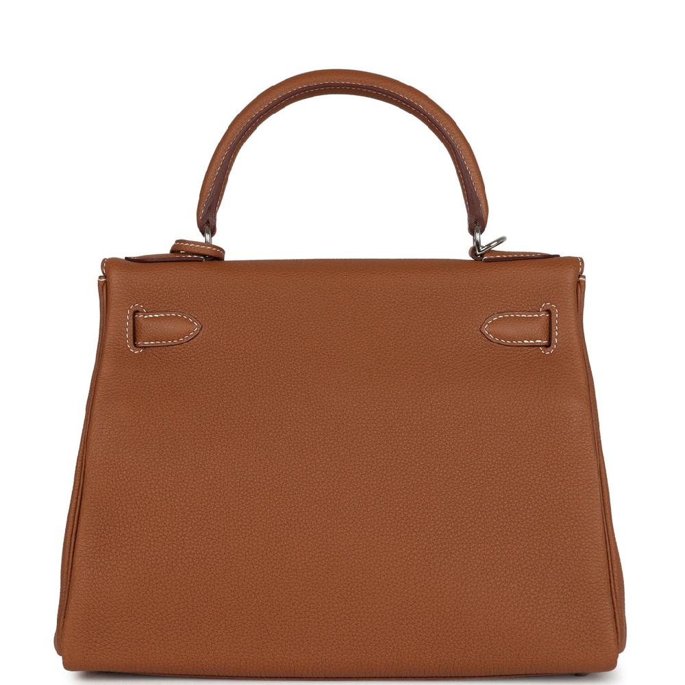 Hermes Kelly Retourne 28 Gold Togo Palladium Hardware