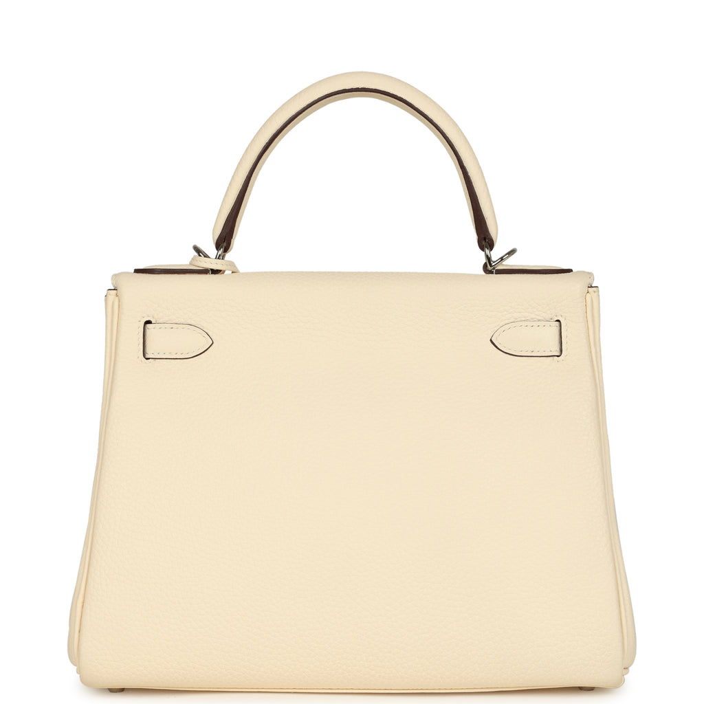 Hermes Kelly Retourne 28 Nata Clemence Palladium Hardware