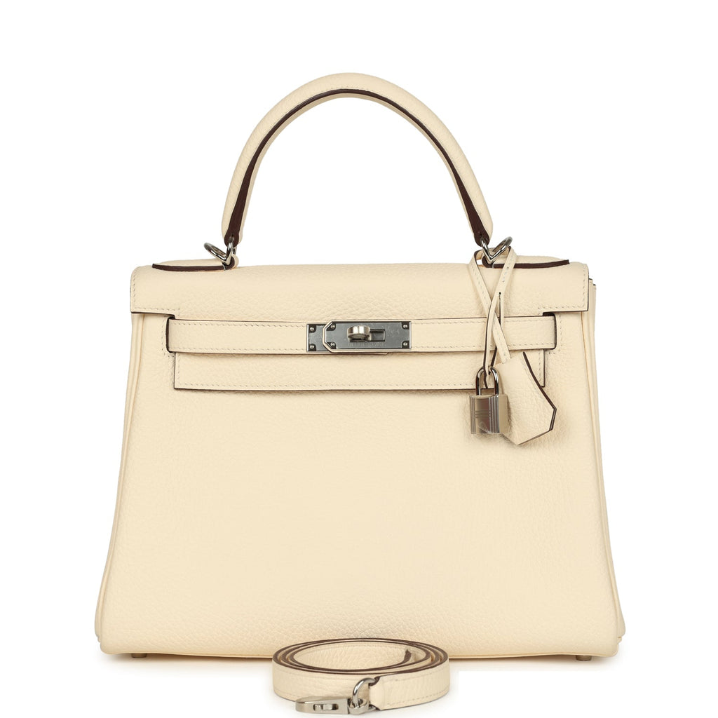 Hermes Kelly Retourne 28 Nata Clemence Palladium Hardware