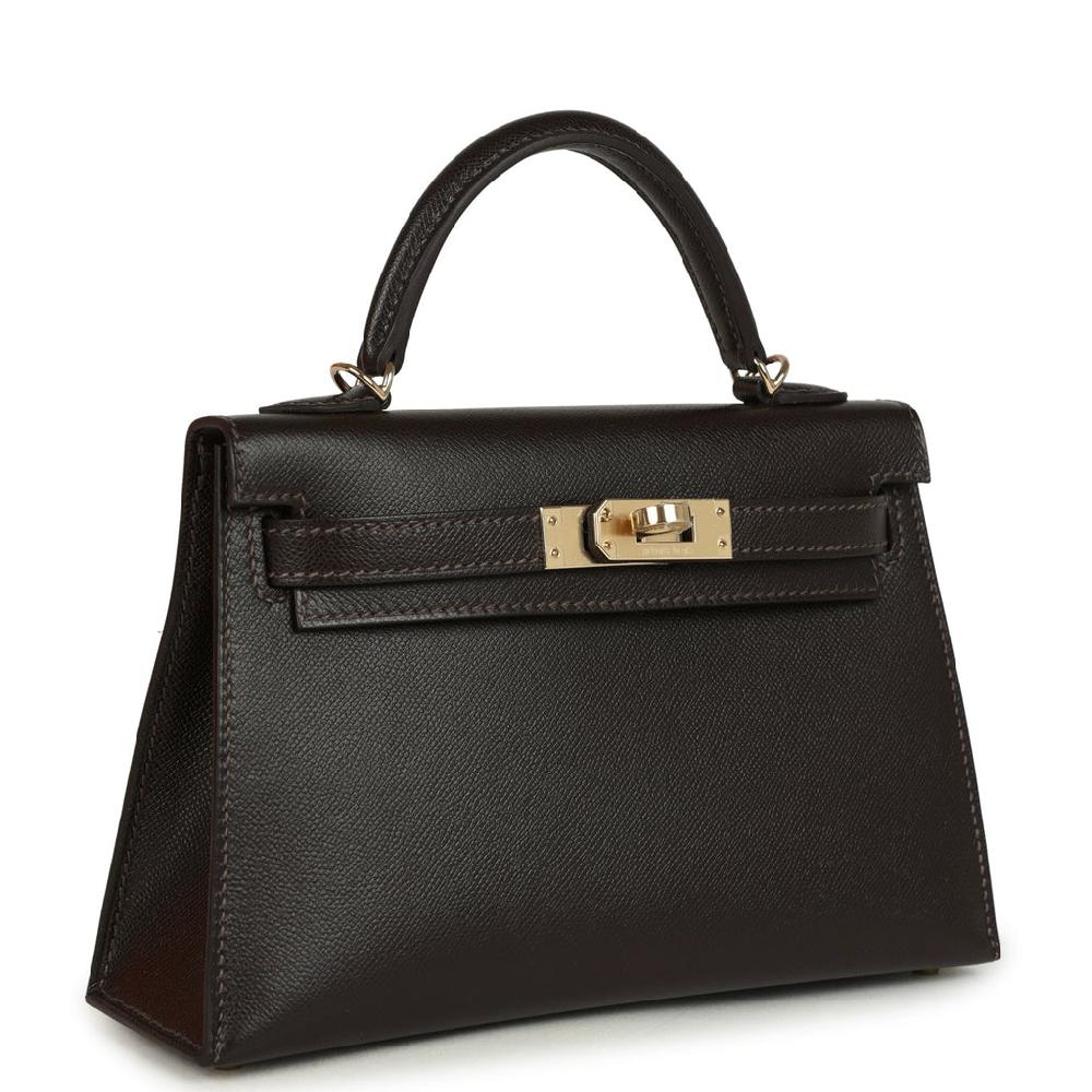 Hermes Kelly Sellier 20 Bai-Brun Madame Permabrass Hardware