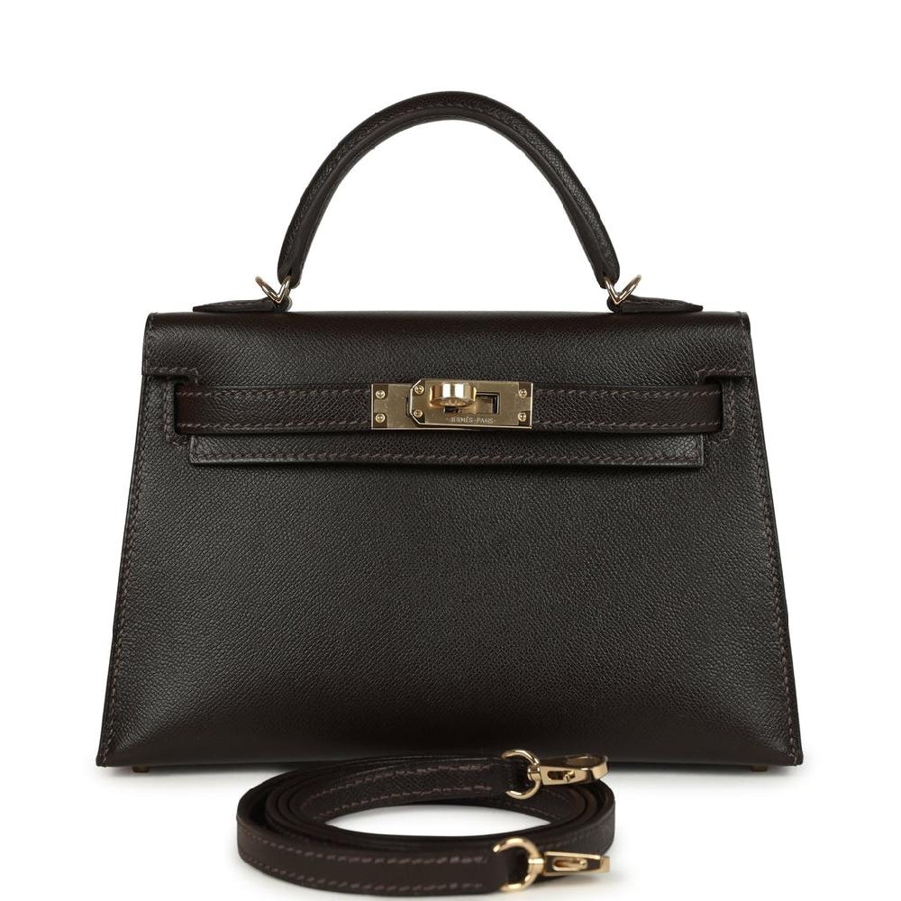 Hermes Kelly Sellier 20 Bai-Brun Madame Permabrass Hardware