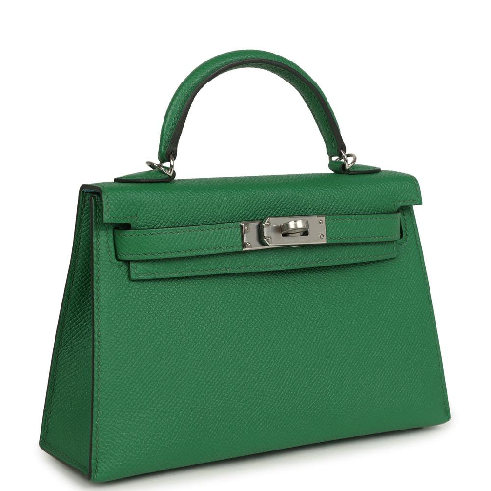 Hermes Kelly Sellier 20 Cactus Verso Epsom Palladium Hardware