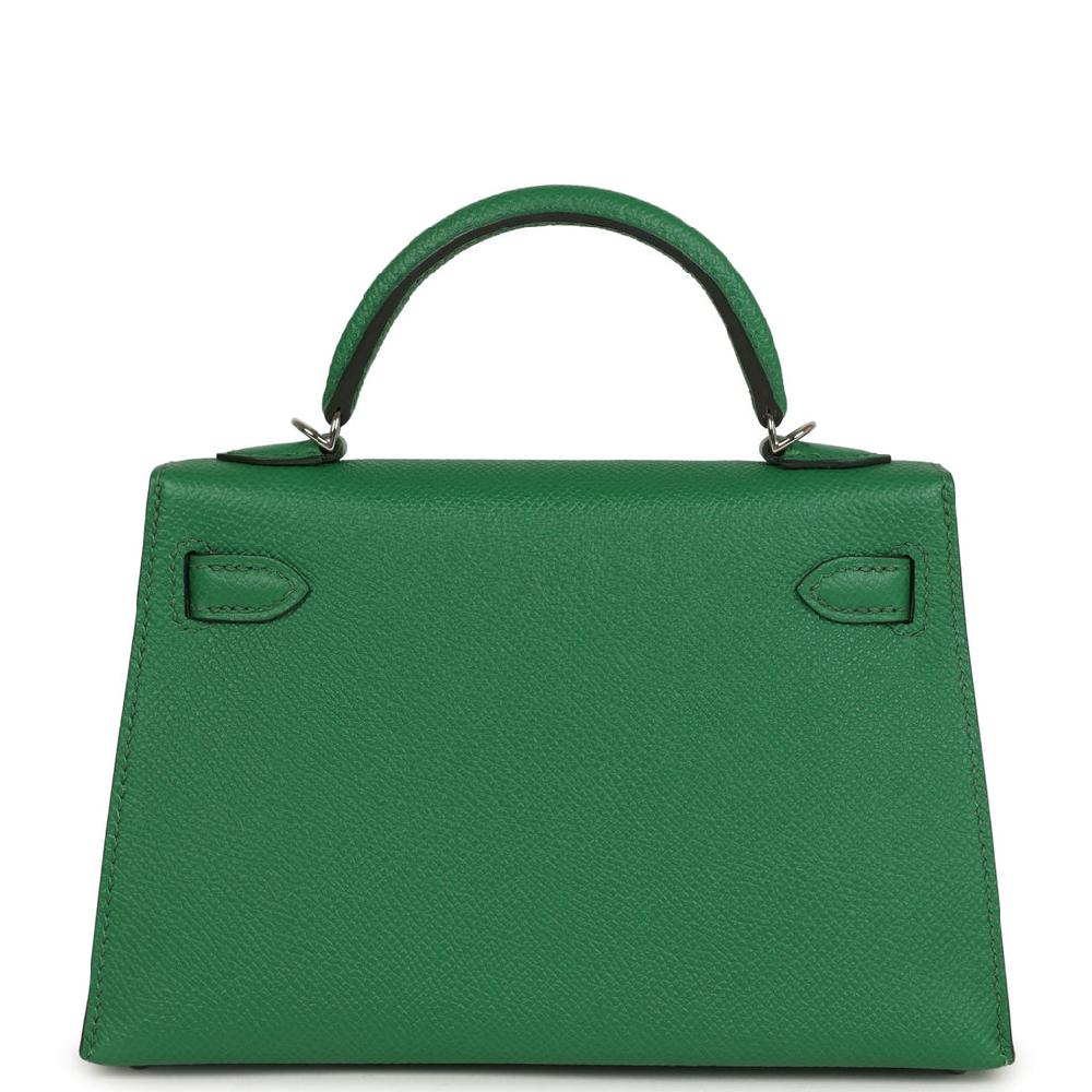 Hermes Kelly Sellier 20 Cactus Verso Epsom Palladium Hardware