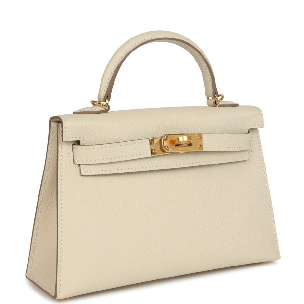 Hermes Kelly Sellier 20 Craie Epsom Gold Hardware