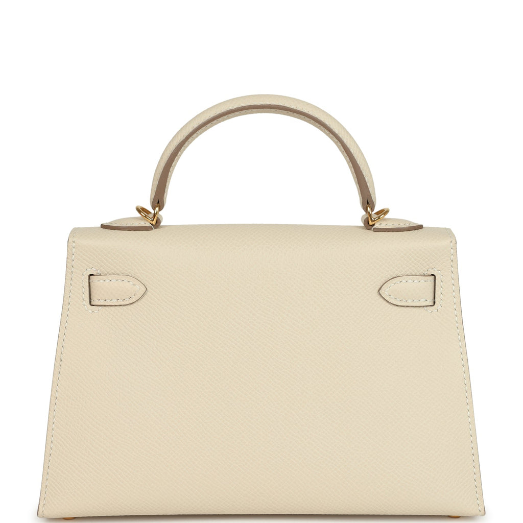 Hermes Kelly Sellier 20 Craie Epsom Gold Hardware