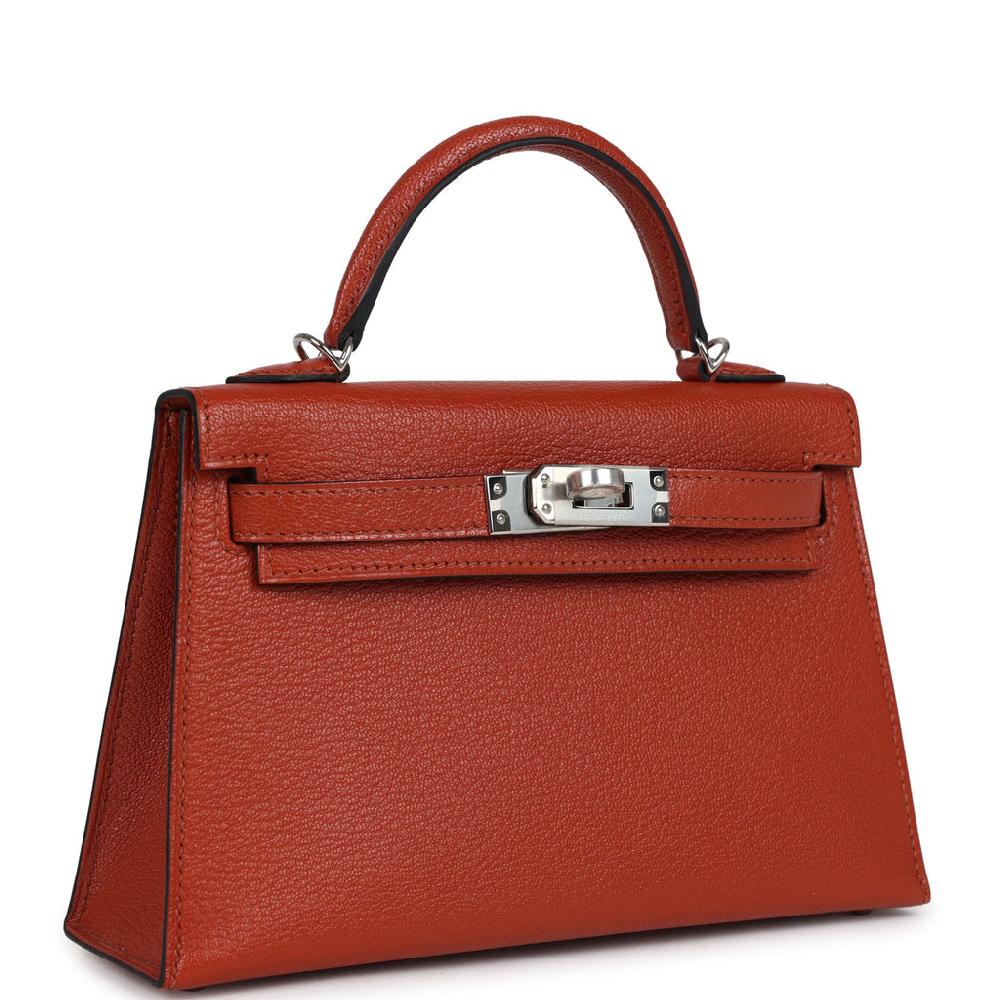 Hermes Kelly Sellier 20 Cuivre Chevre Mysore Palladium Hardware