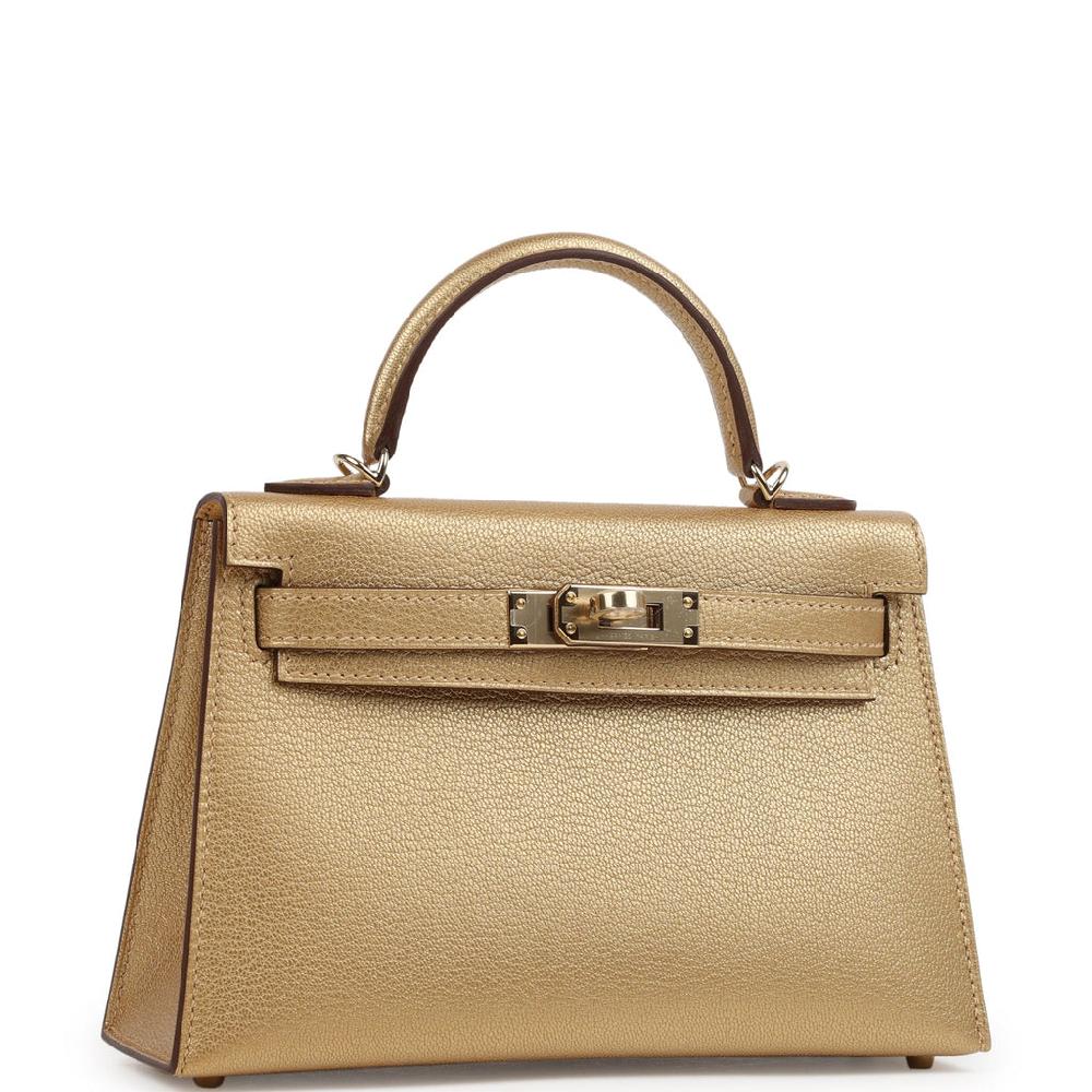 Hermes Kelly Sellier 20 Dore Chevre Chamkilight Permabrass Hardware