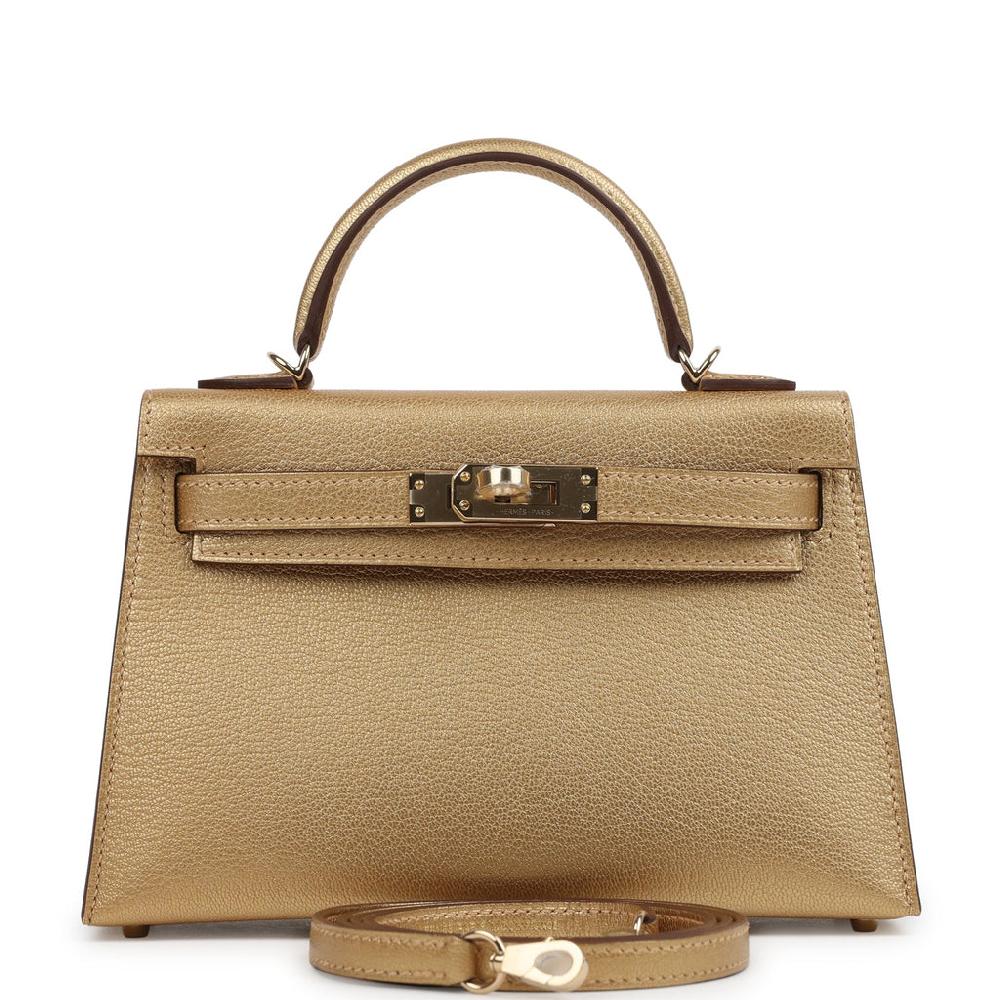 Hermes Kelly Sellier 20 Dore Chevre Chamkilight Permabrass Hardware
