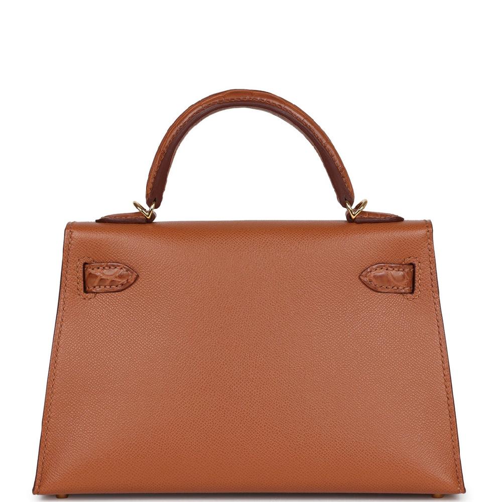 Hermes Kelly Sellier 20 Gold Madame And Matte Alligator Touch Gold Hardware