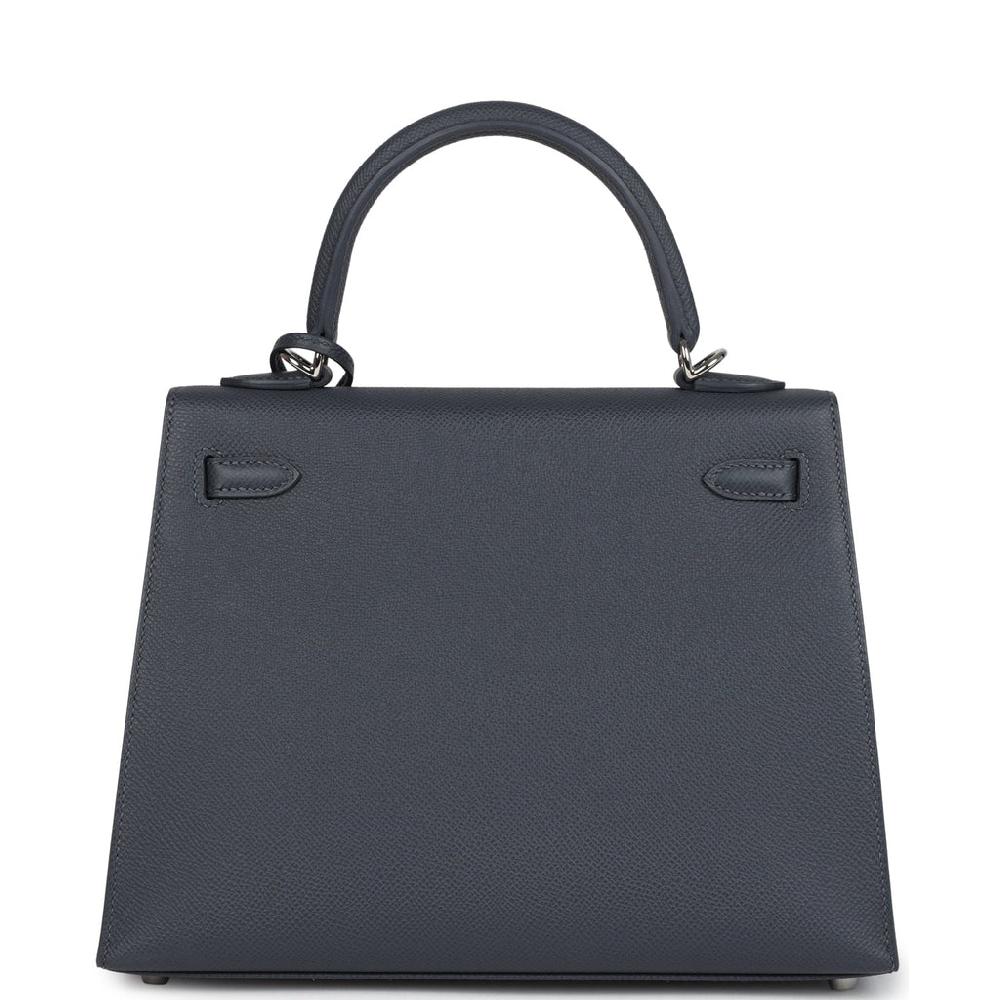 Hermes Kelly Sellier 25 Ardoise Epsom Electrum Hardware
