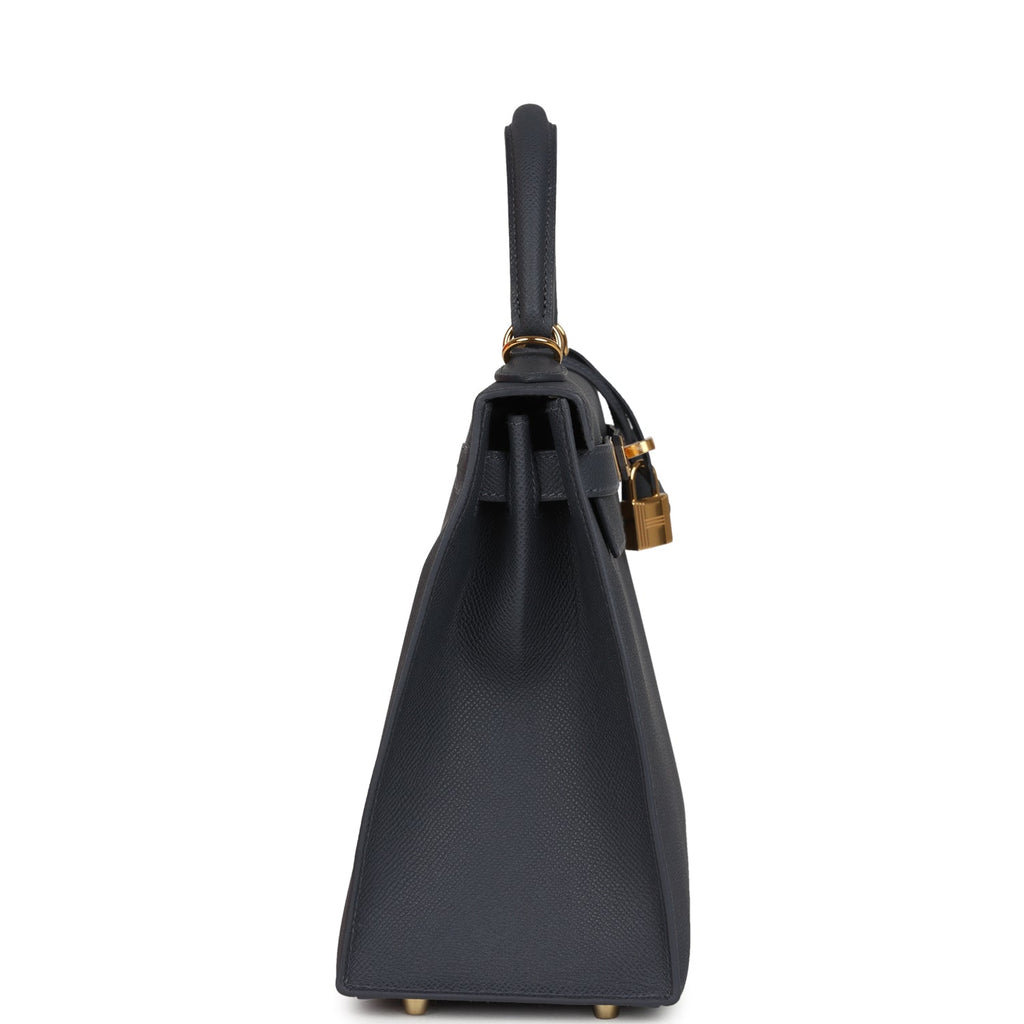 Hermes Kelly Sellier 28 Ardoise Epsom Gold Hardware