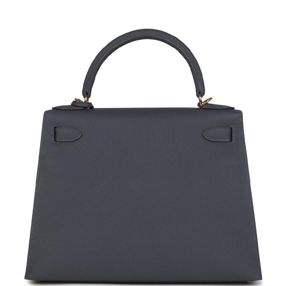 Hermes Kelly Sellier 28 Ardoise Epsom Gold Hardware
