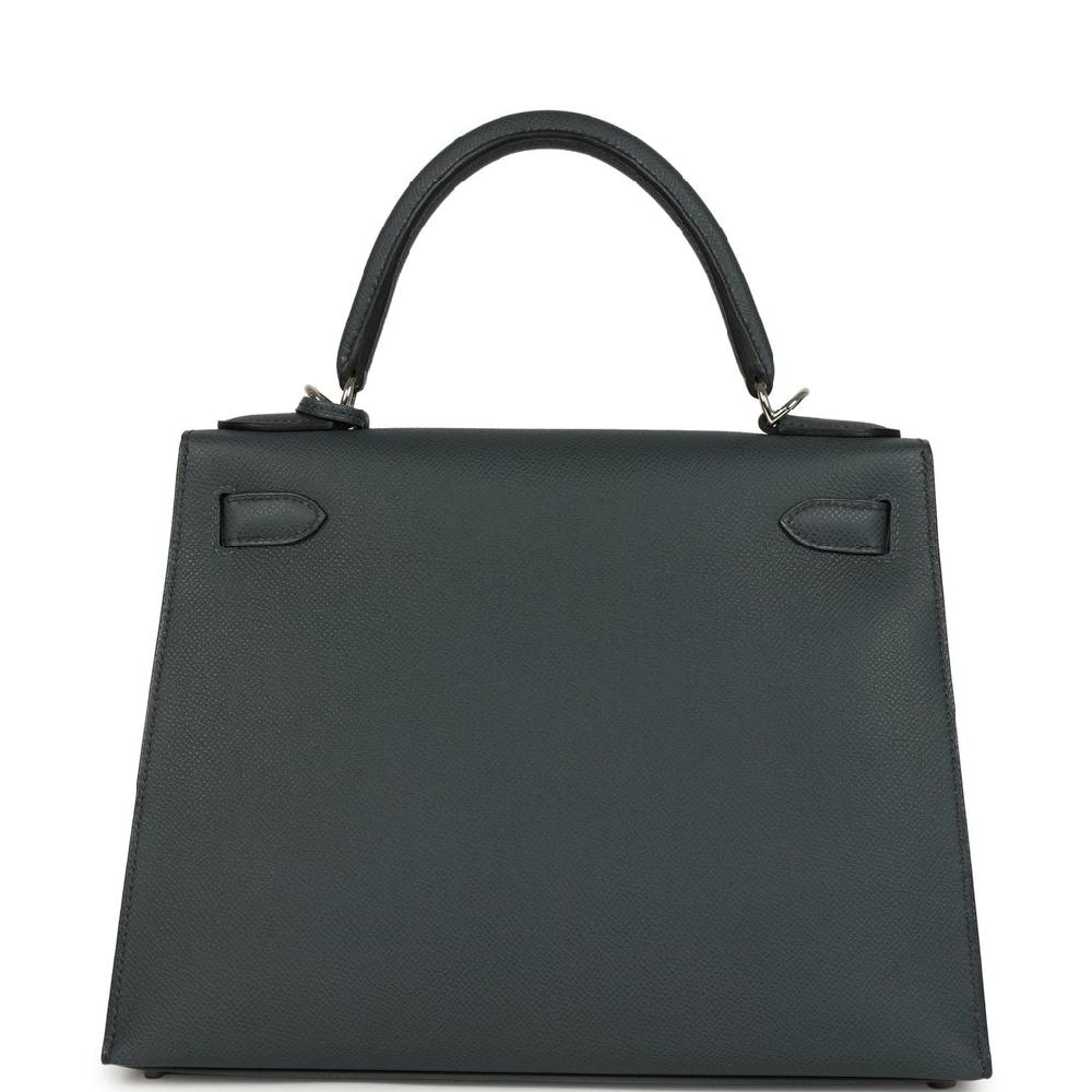Hermes Kelly Sellier 28 Gris Misty Epsom Palladium Hardware