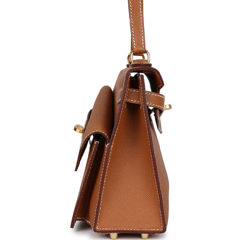 Hermes Kelly Sellier En Desordre 20 Gold Epsom Gold Hardware