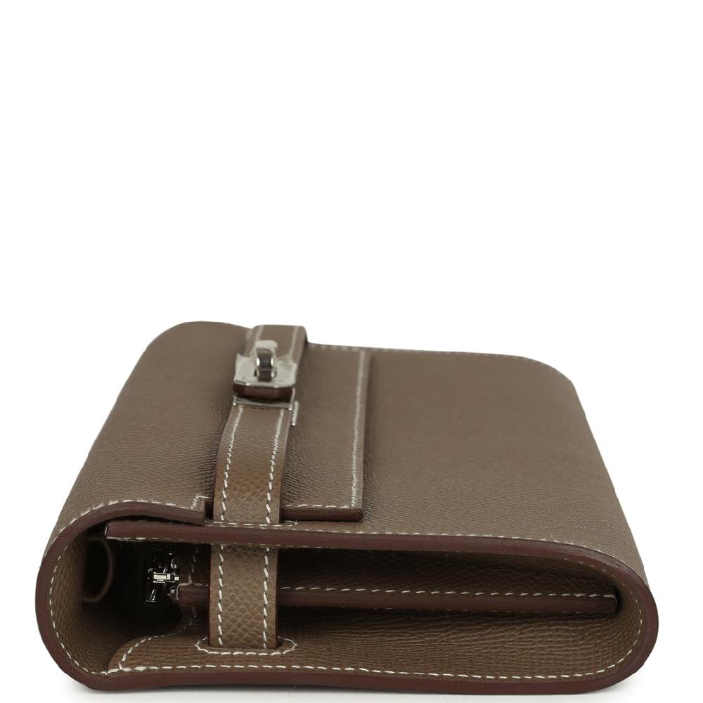 Hermes Kelly Wallet To Go Etoupe Epsom Palladium Hardware