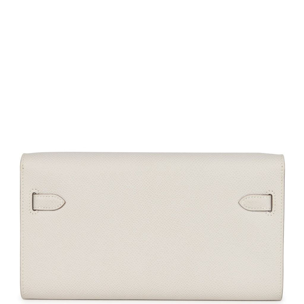 Hermes Kelly Wallet To Go Gris Pale Epsom Gold Hardware