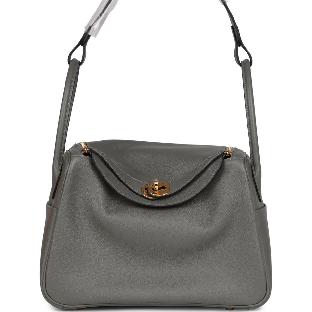 Hermes Lindy 26 Gris Meyer Evercolor Gold Hardware