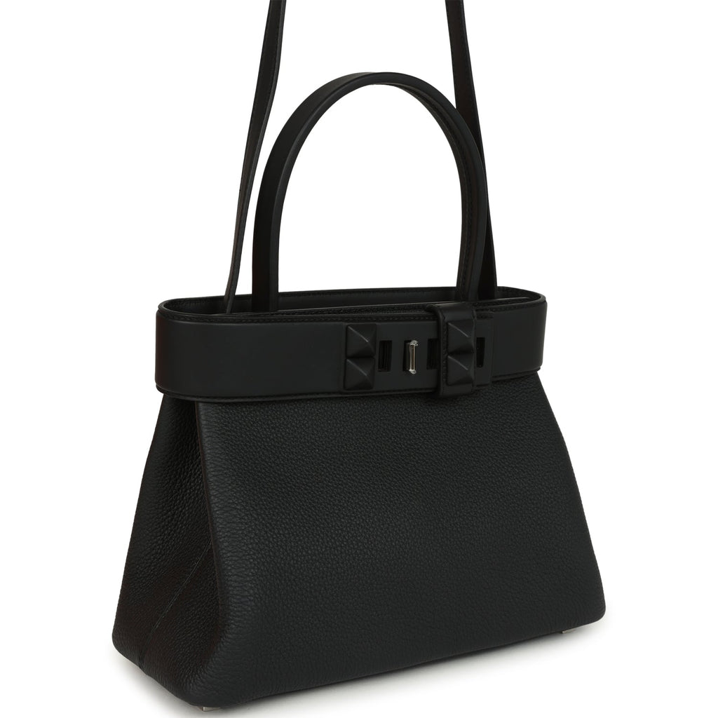 Hermes Medor Bag Black Togo And Swift Palladium Hardware