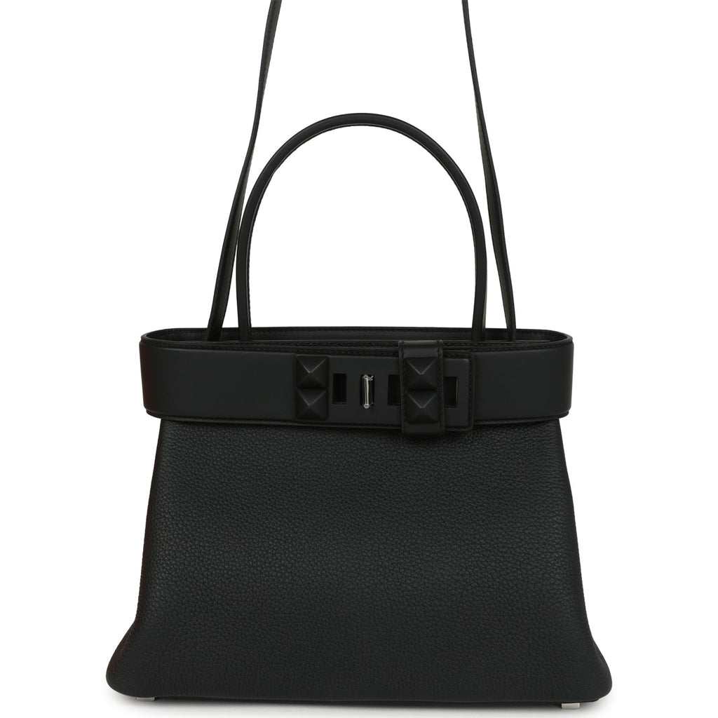 Hermes Medor Bag Black Togo and Swift Palladium Hardware
