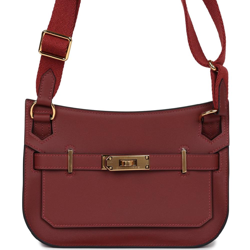 Hermes Mini Jypsiere Rouge H Swift Gold Hardware