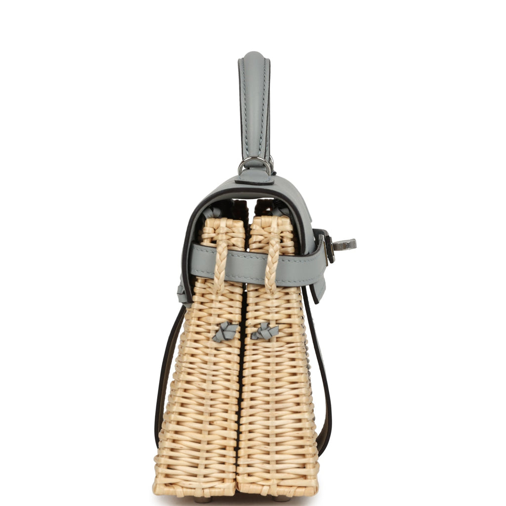 Hermes Mini Picnic Kelly 20 Bleu Glacier Swift Palladium Hardware