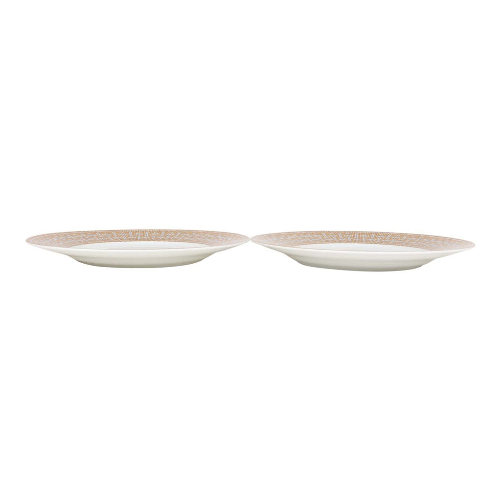 Hermes "Mosaique Au 24" Gold Dinner Plate Set