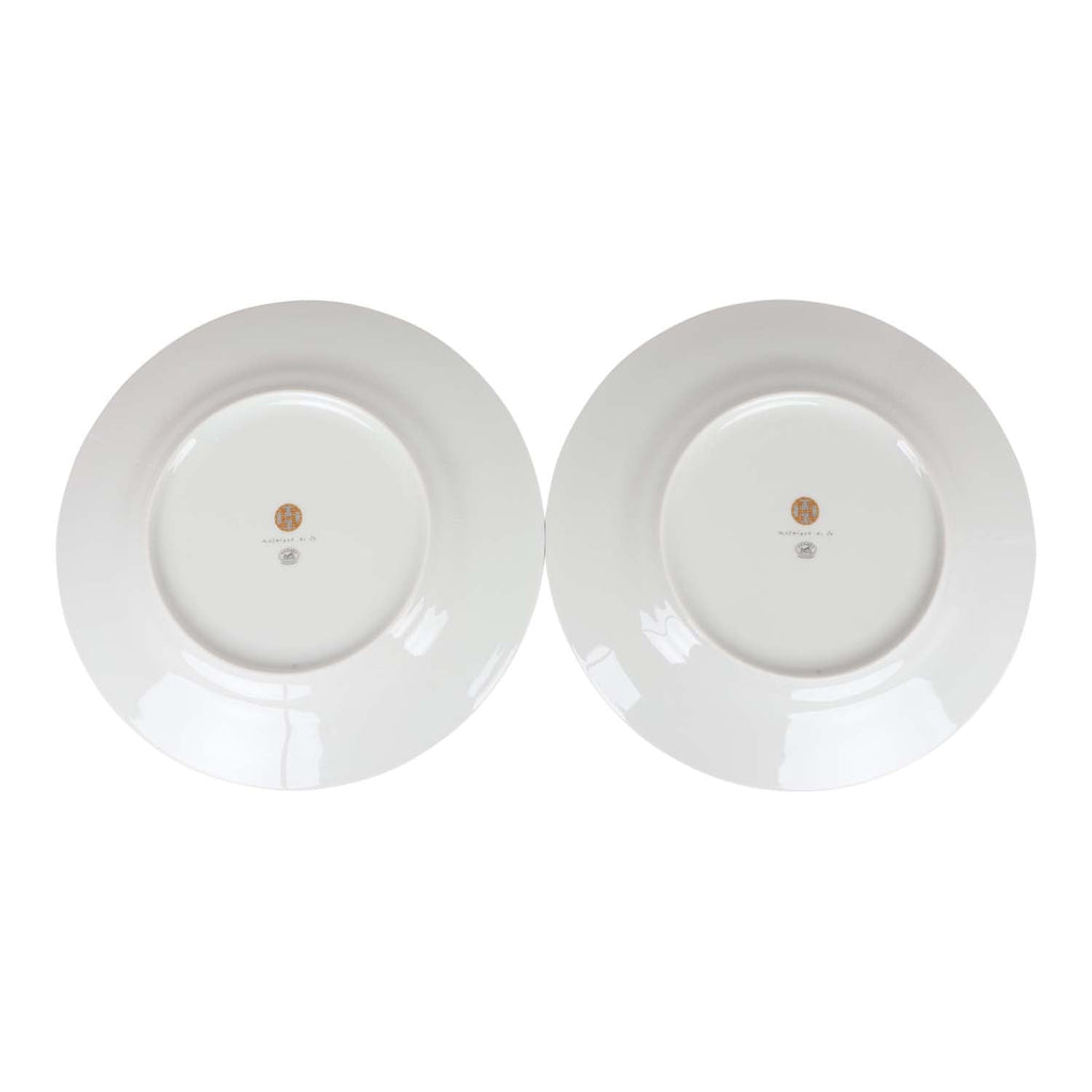 Hermes "Mosaique Au 24" Gold Dinner Plate Set