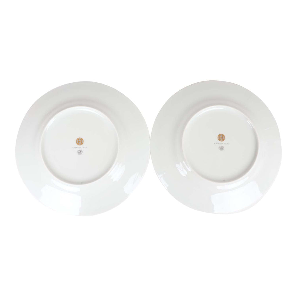 Hermes "Mosaique Au 24" Gold Dinner Plate Set