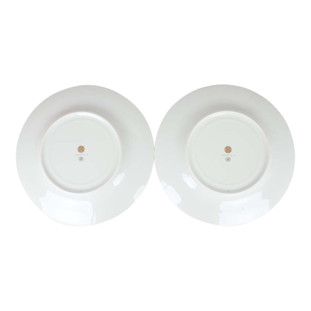 Hermes "Mosaique Au 24" Gold Porcelain Presentation Plate Set