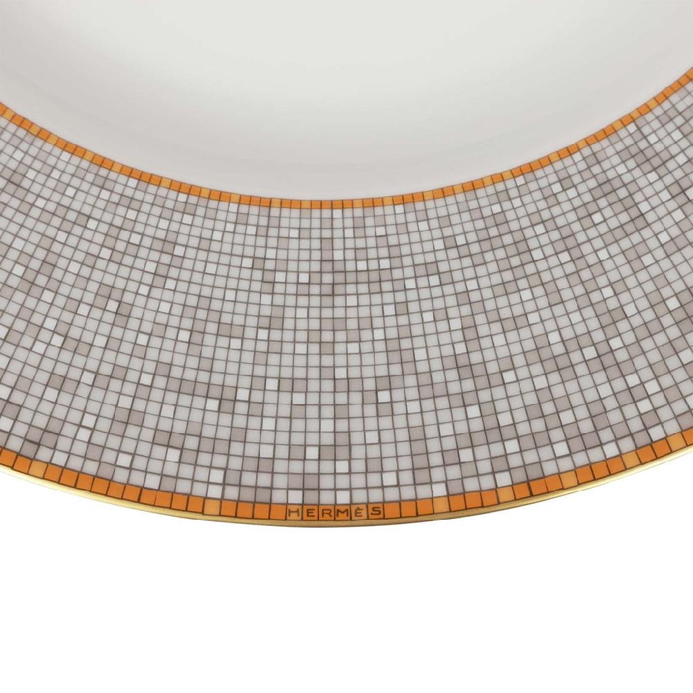 Hermes "Mosaique Au 24" Gold Presentation Plate Set