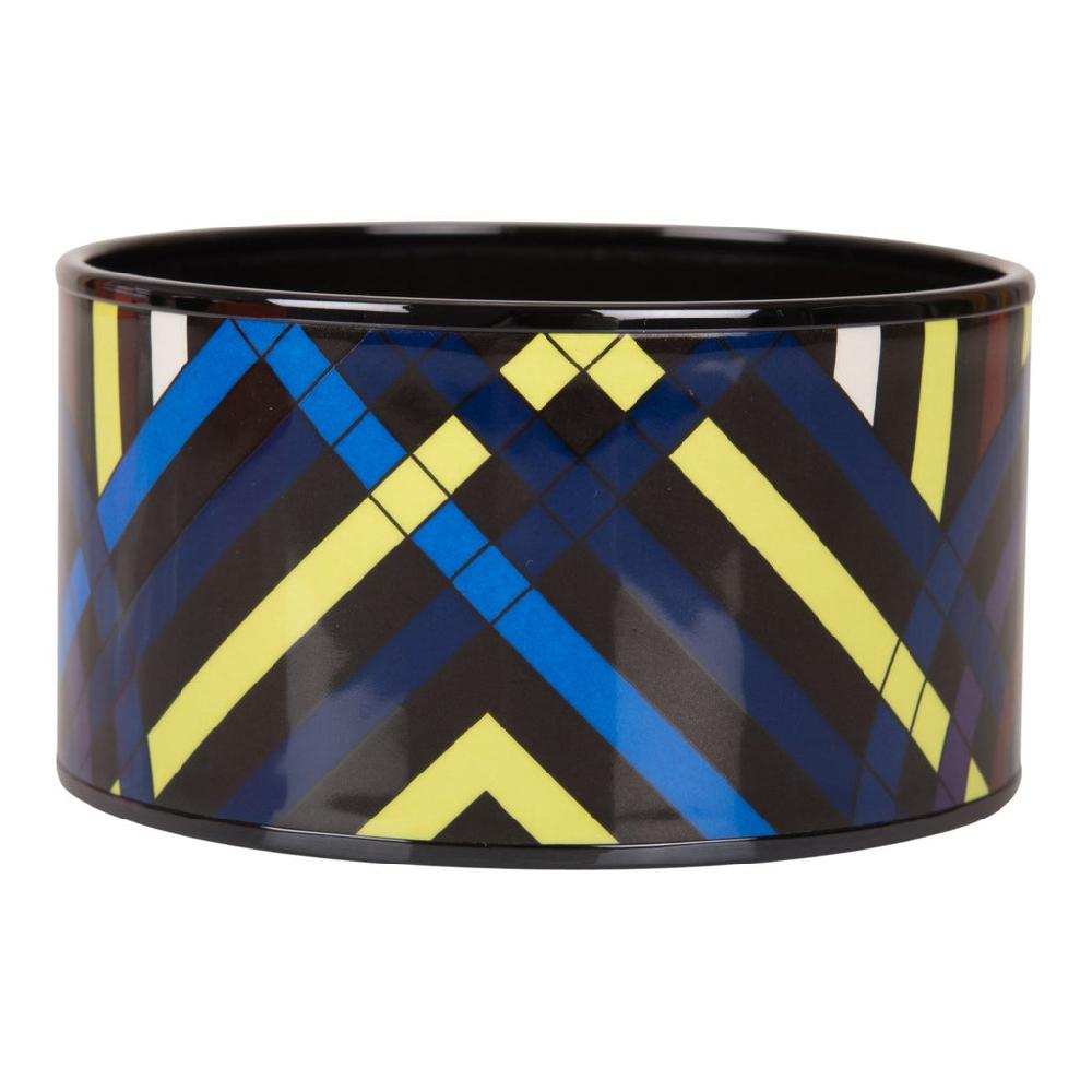Hermes "Multicolor Circles" Extra Wide Printed Enamel Bracelet PM (65)