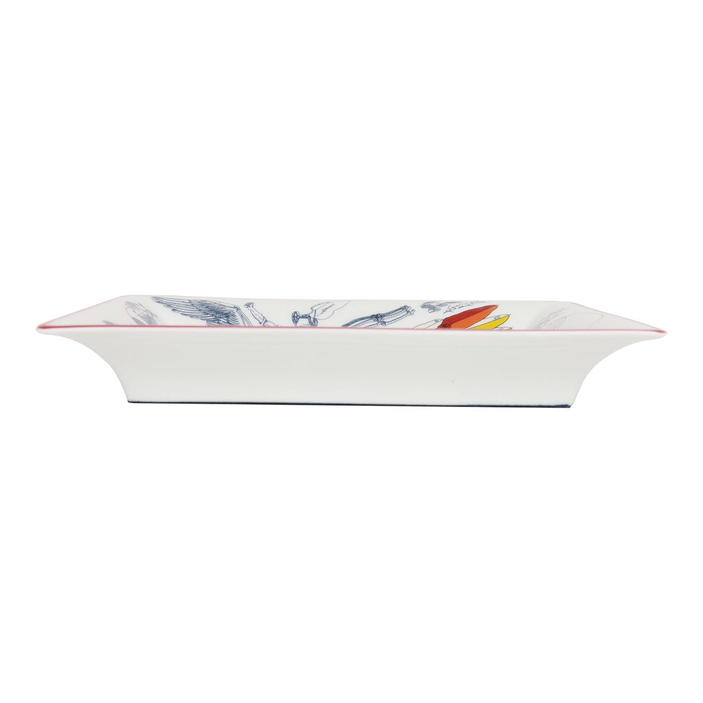 Hermes "Pegase" Anis Outremer Porcelain Change Tray