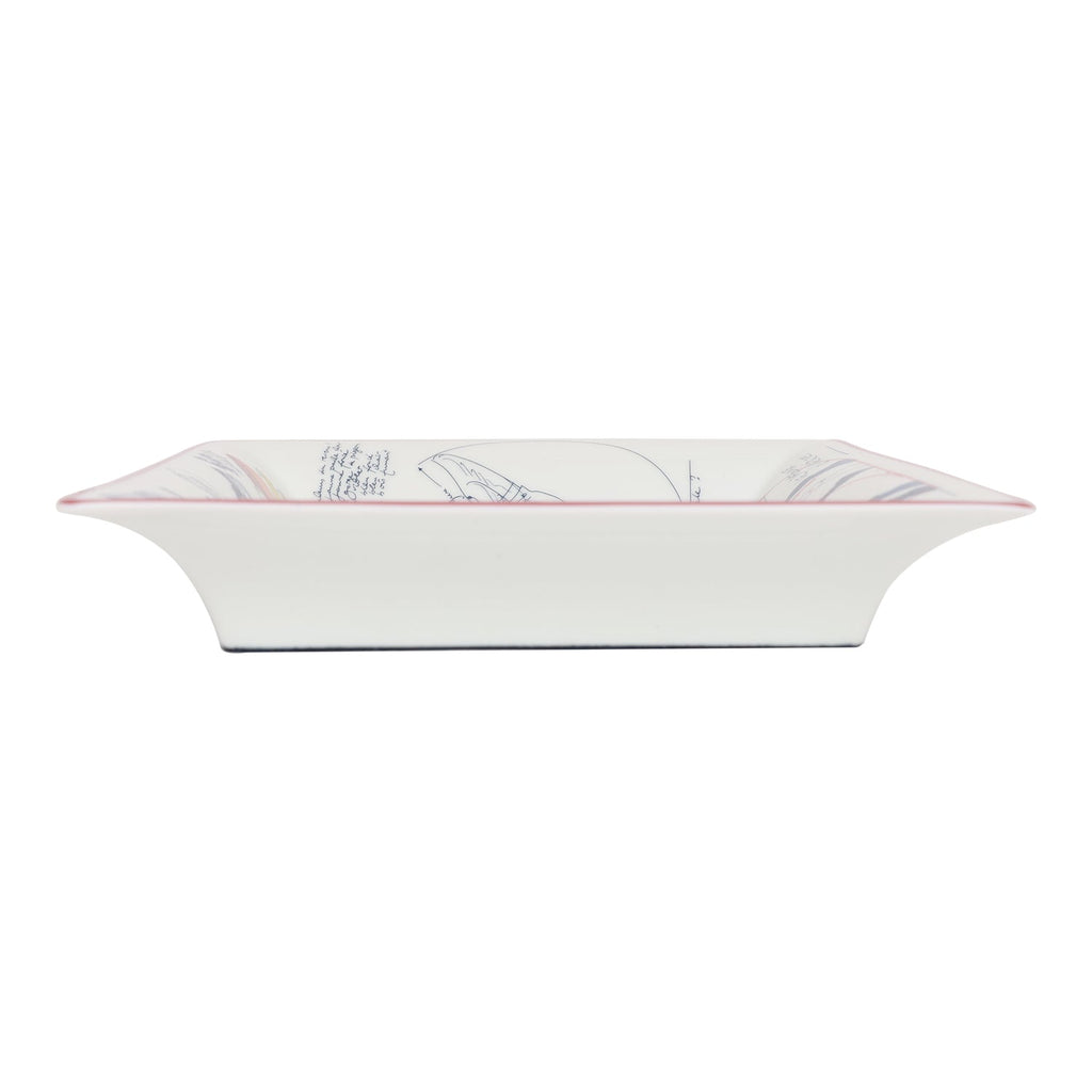 Hermes "Pegase" Anis Outremer Porcelain Change Tray