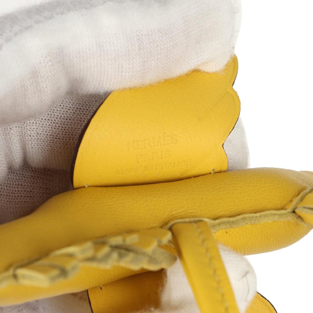 Hermes Pegase Rodeo Bag Charm PM Jaune De Naples Milo Lambskin