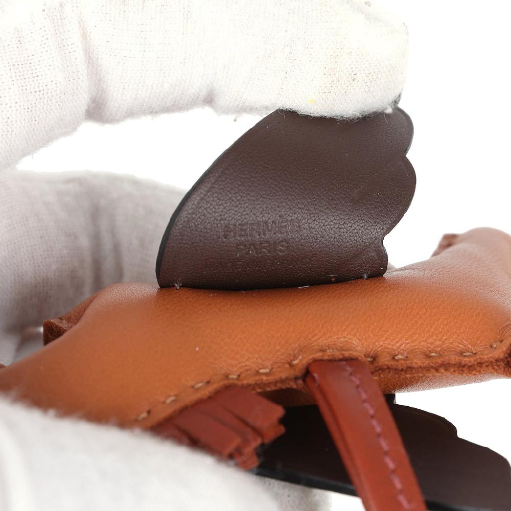 Hermes Pegase Rodeo Bag Charm PM Pain D'Epice/Sienne/Moka Swift & Milo Lambskin