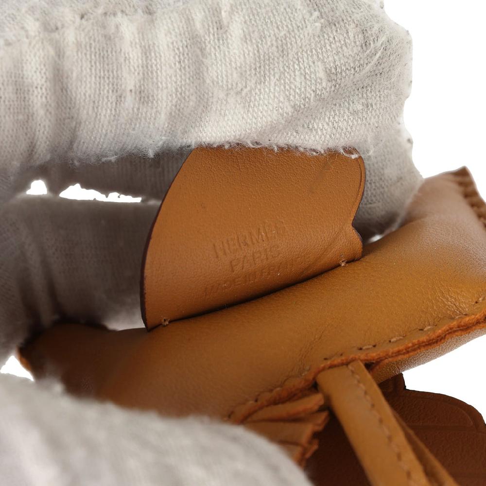 Hermes Pegase Rodeo Bag Charm PM Sesame Milo Lambskin