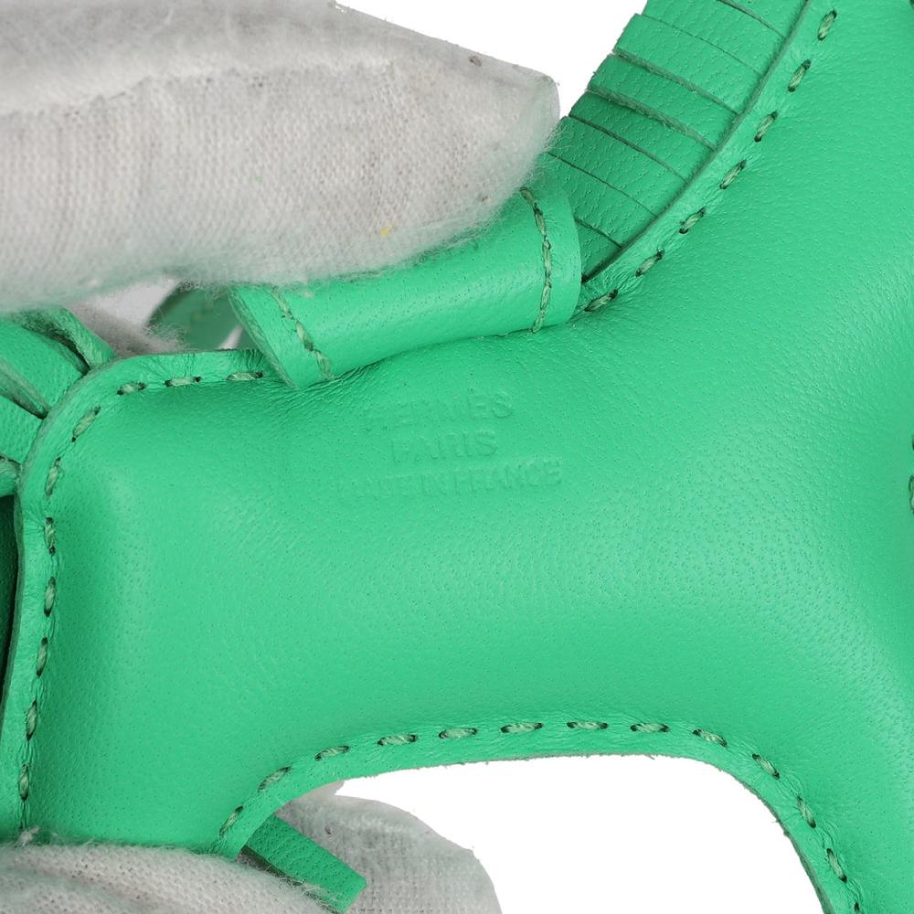 Hermes Pegase Rodeo Bag Charm PM Vert Comics Milo Lambskin