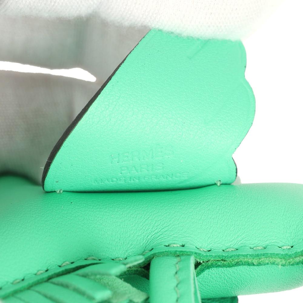 Hermes Pegase Rodeo Bag Charm PM Vert Comics Milo Lambskin