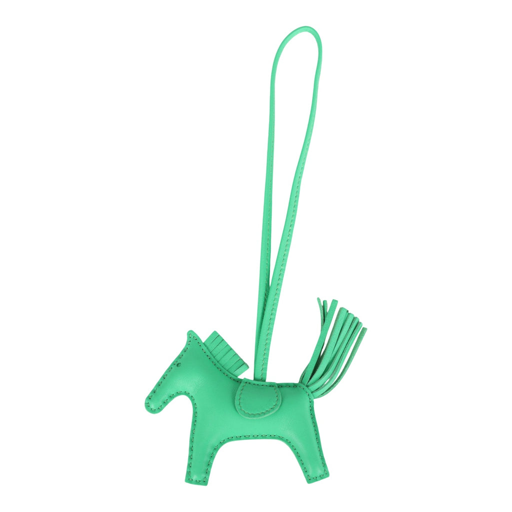 Hermes Pegase Rodeo Bag Charm PM Vert Comics Milo Lambskin Hermes Pegase Rodeo Bag Charm PM Vert Comics Milo Lambskin