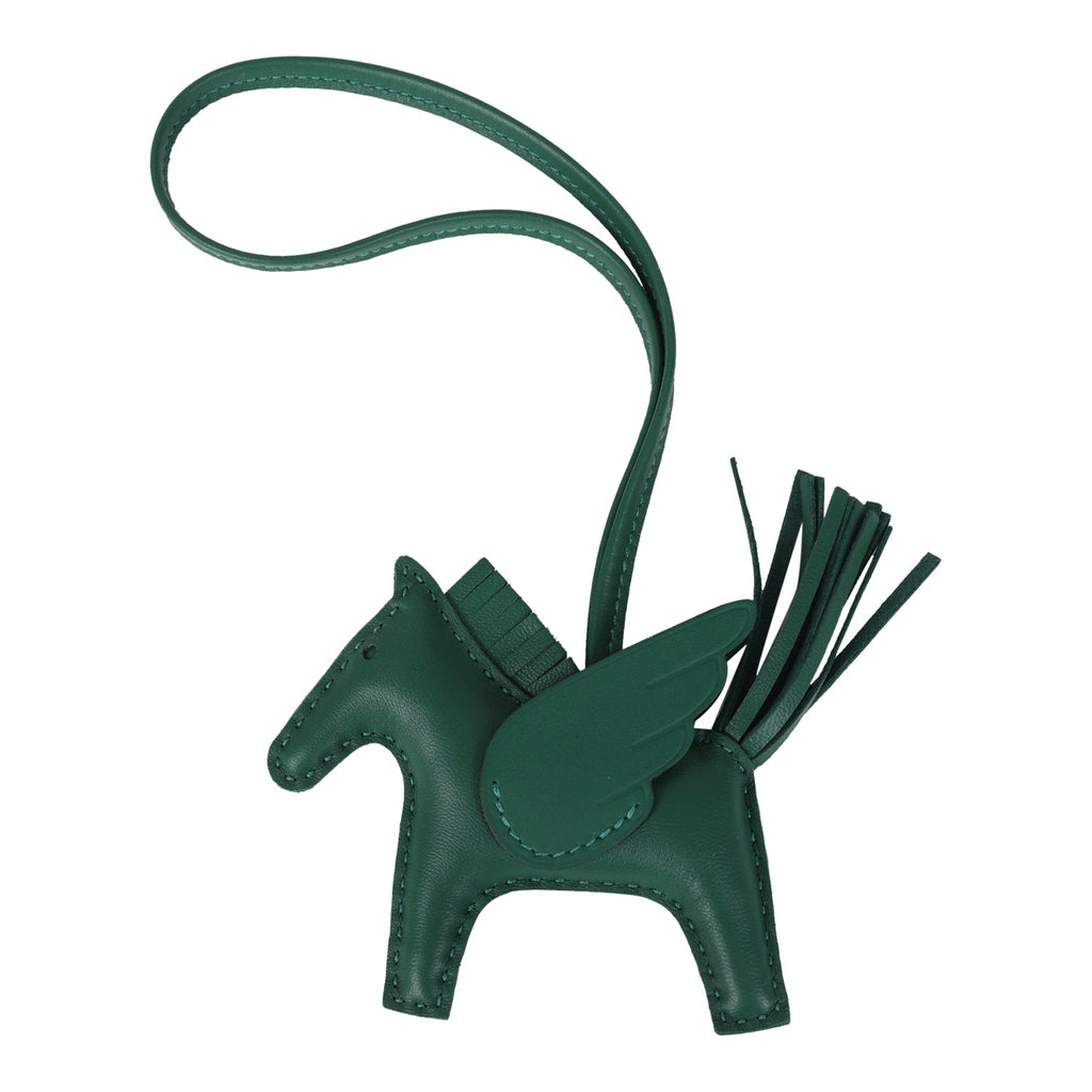 Hermes Pegase Rodeo Bag Charm PM Vert Moyen Milo Lambskin Hermes Pegase Rodeo Bag Charm PM Vert Moyen Milo Lambskin