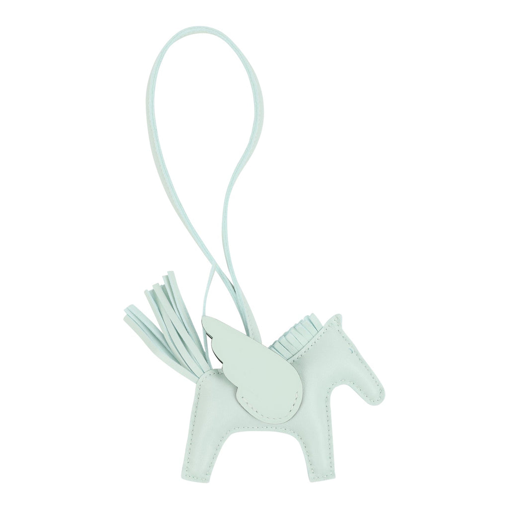 Hermes Pegase Rodeo Bag Charm PM Vert Peppermint Milo Lambskin